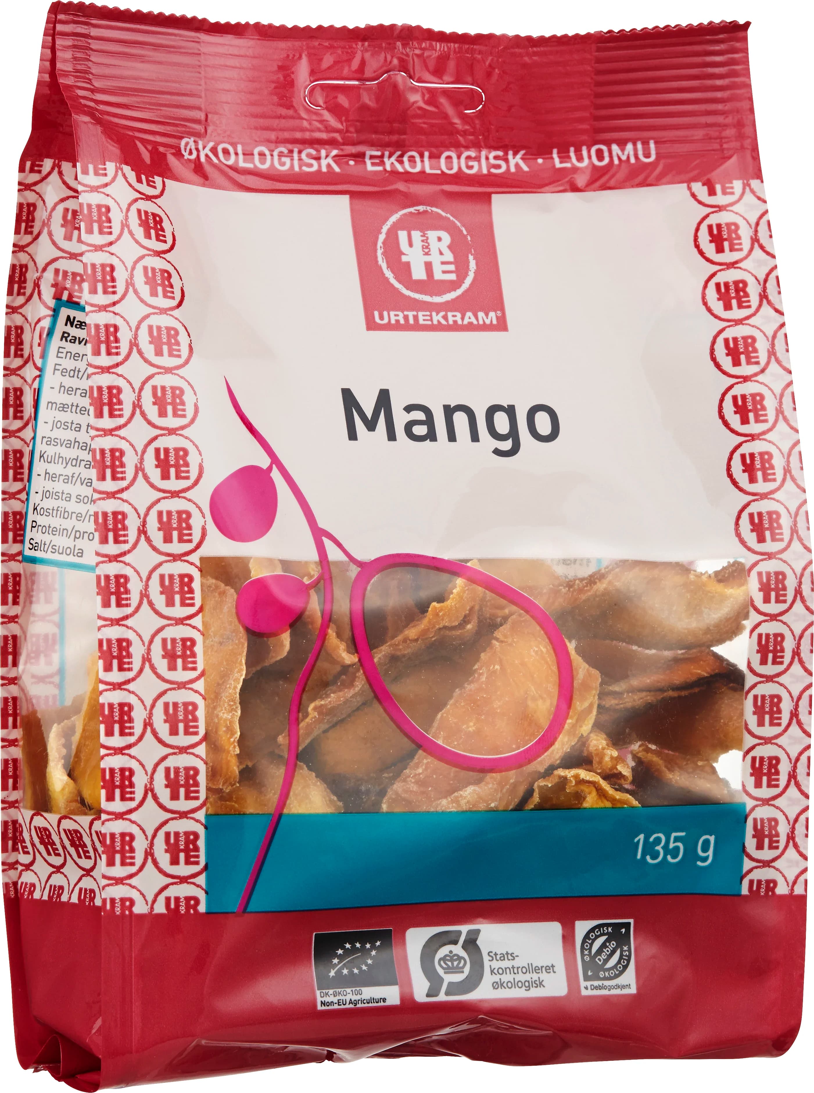 Urtekram Torkad Mango Eko 135 g från Urtekram – köp hos Apotek Hjärtat
