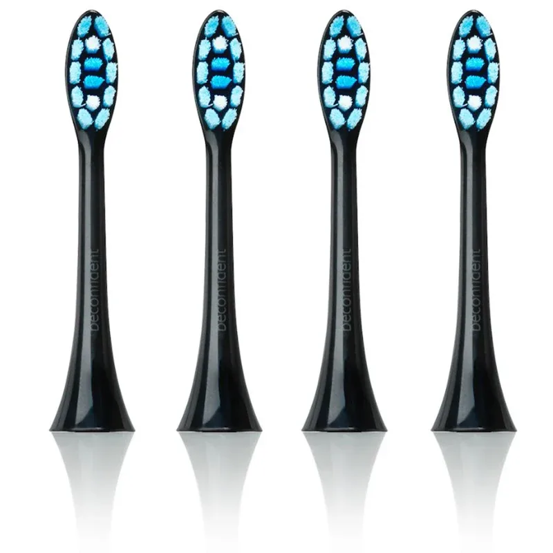 Beconfident Sonic Whitening Tandborsthuvud Svart 4-pack från Beconfident – köp hos Apotek Hjärtat