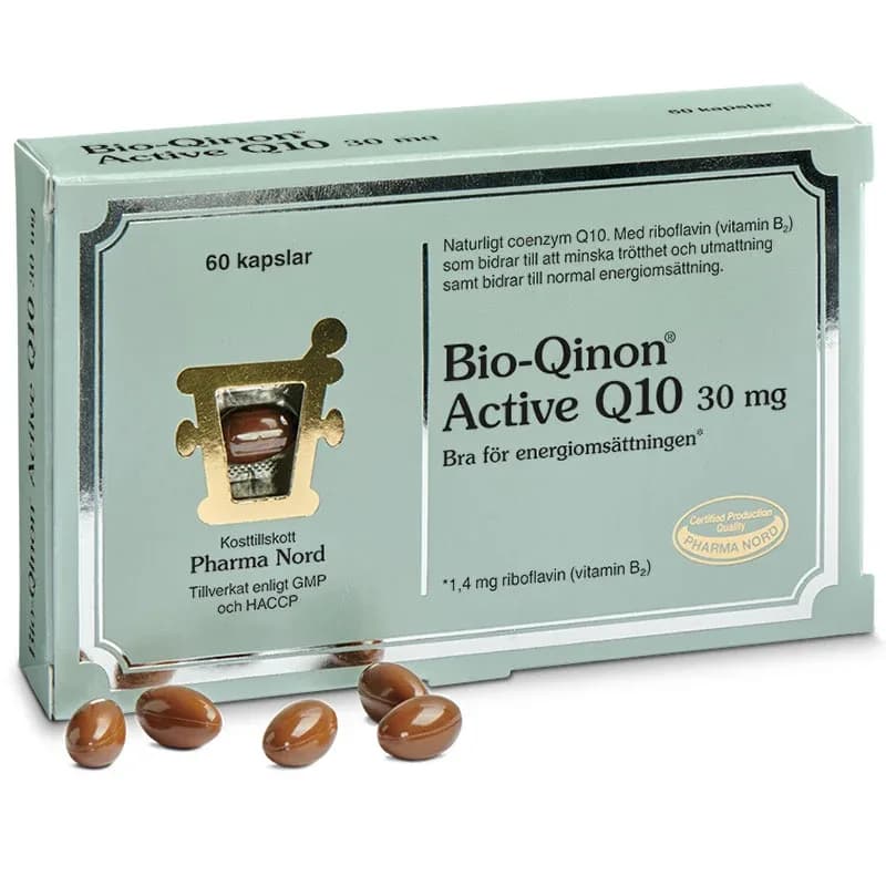 Pharma Nord Bio-Qinon Active Q10 30mg kapslar 60 st från Pharma Nord – köp hos Apotek Hjärtat