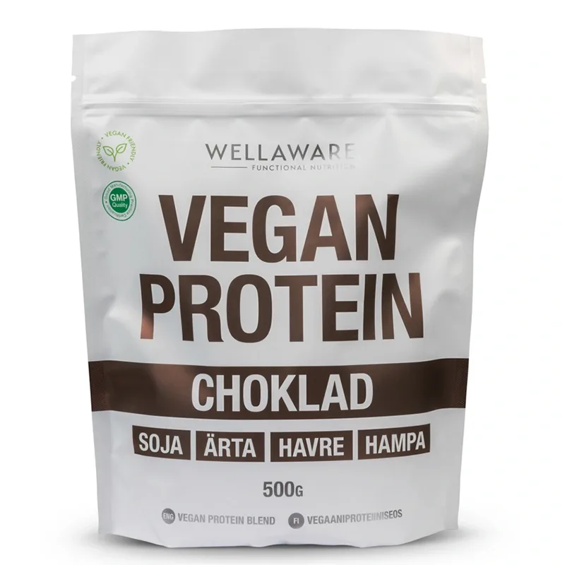 WellAware Vegan Protein Blend Choklad 500 g från WellAware – köp hos Apotek Hjärtat