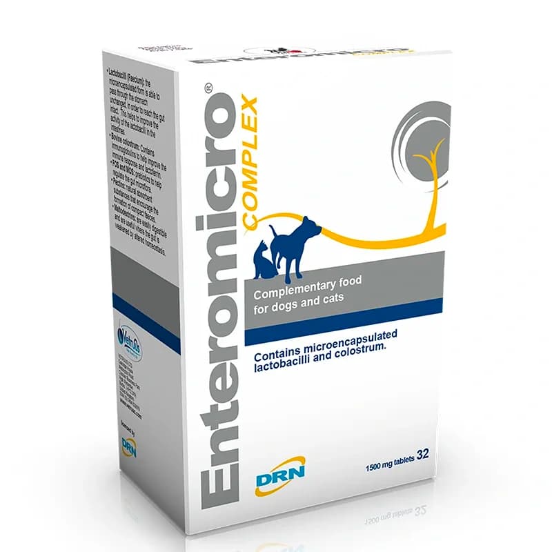 DRN Enteromicro Complex Tillskottsfoder 32 tabletter från Drn – köp hos Apotek Hjärtat