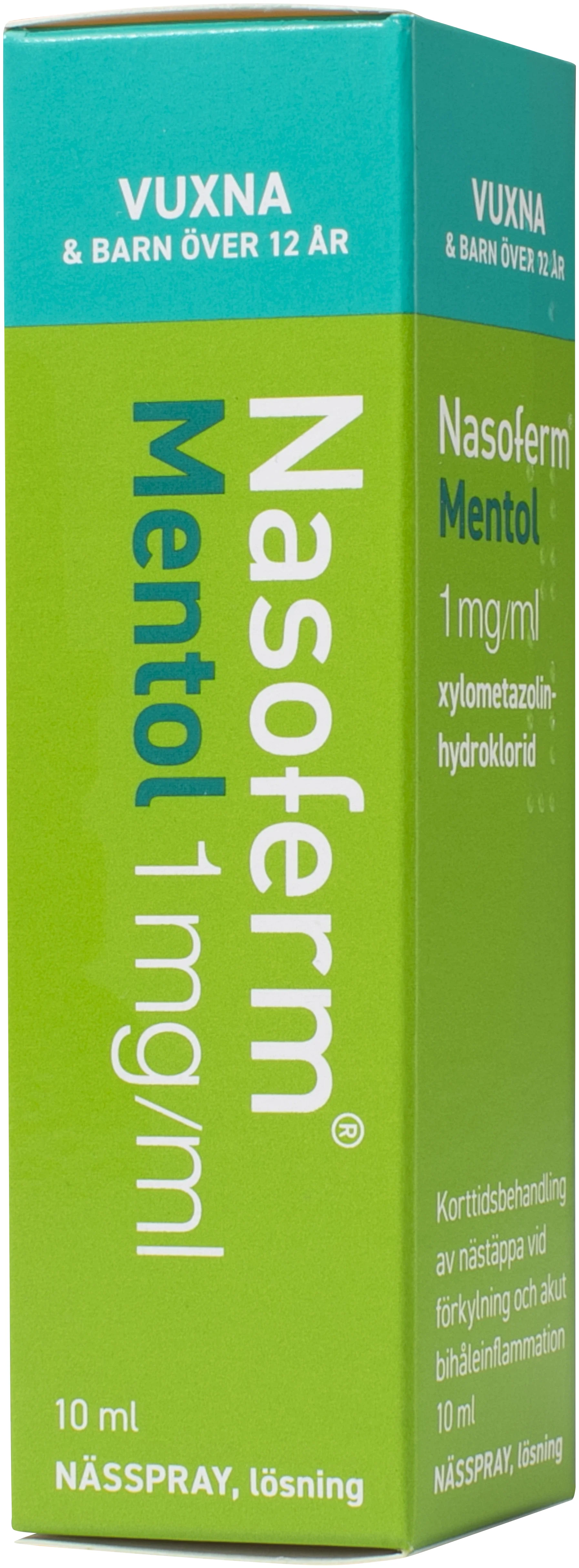 Nasoferm Mentol Nässpray 10ml från Nasoferm – köp hos Apotek Hjärtat