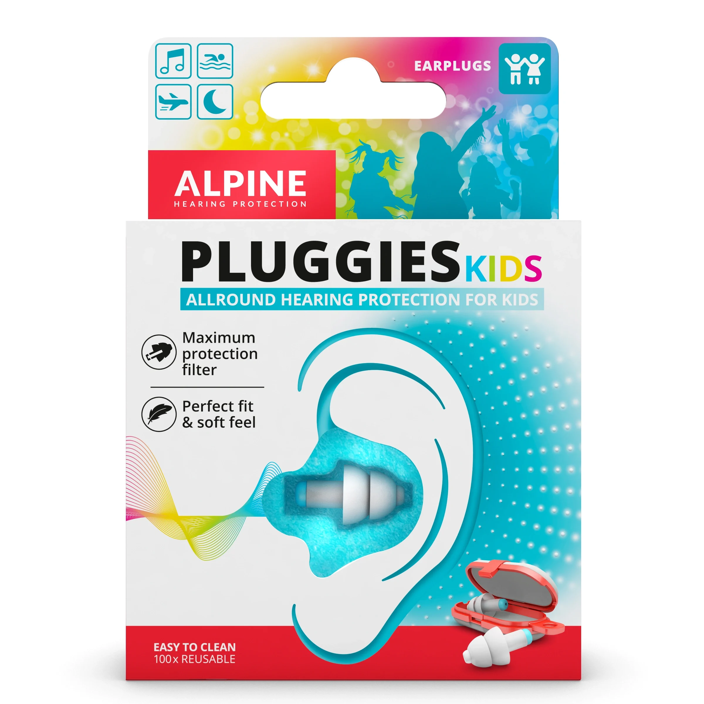 Alpine Pluggies Kids Earplugs 1 par från Alpine – köp hos Apotek Hjärtat