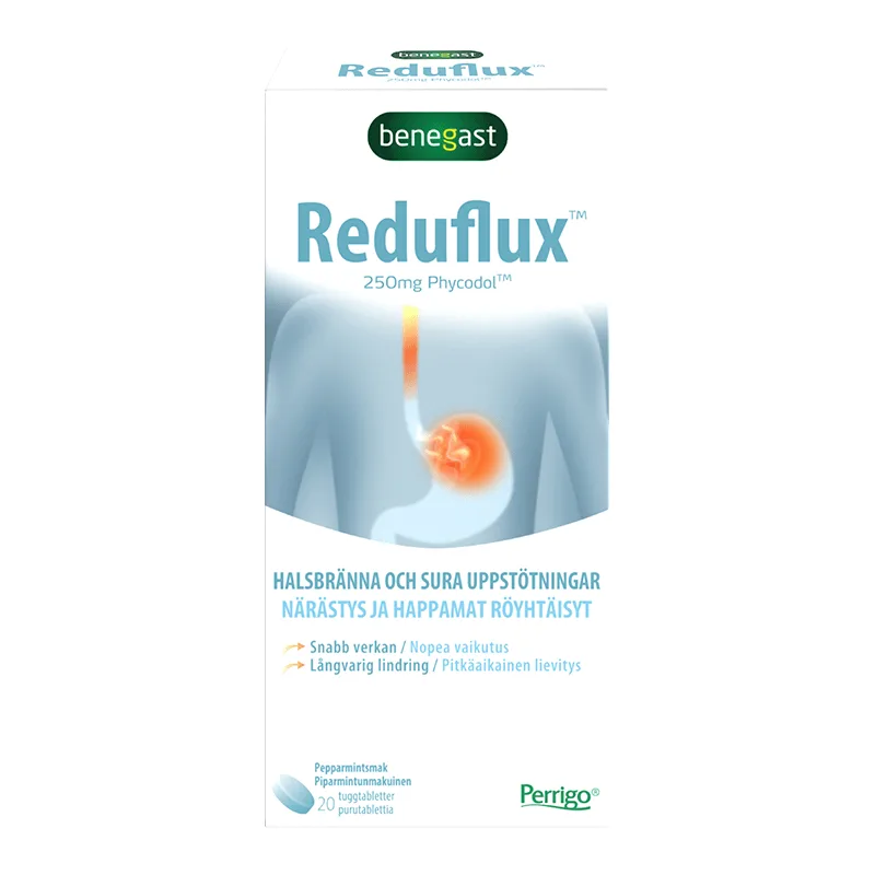 Reduflux tuggtablett 20 st från Benegast – köp hos Apotek Hjärtat