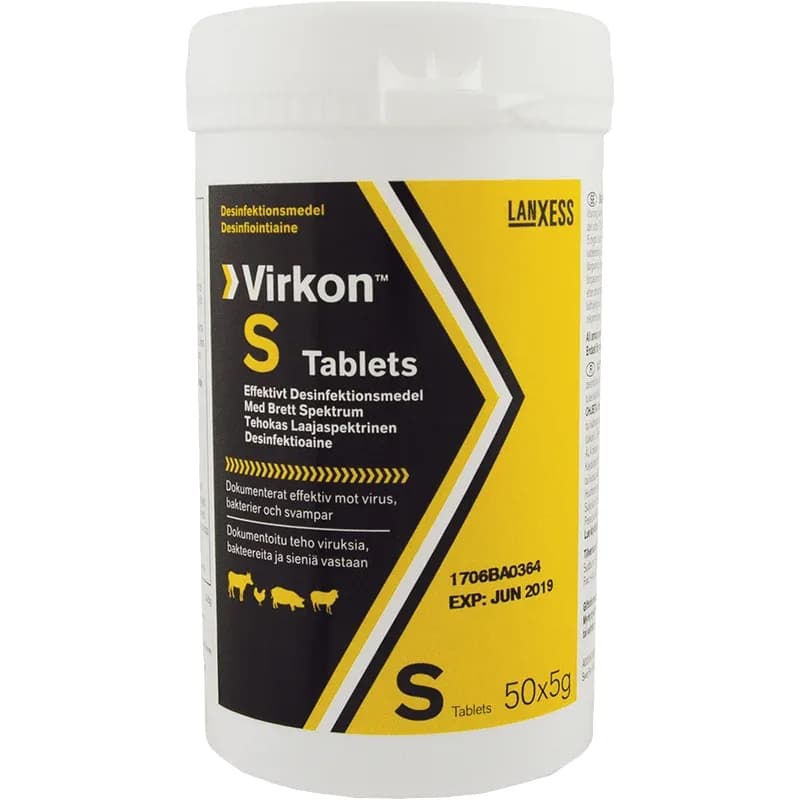 Virkon S Desinfektionsmedel 5 g x 50 tabletter från Virkon S – köp hos Apotek Hjärtat