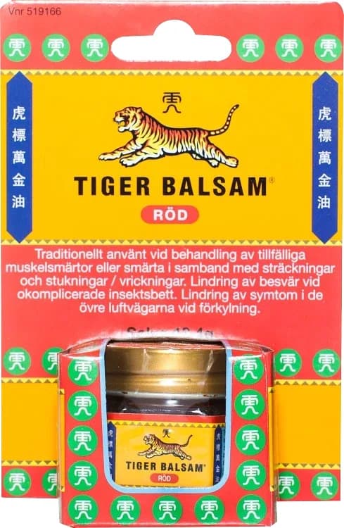 Tiger Balsam Röd Salva Burk 19,4 g från Tiger Balsam – köp hos Apotek Hjärtat