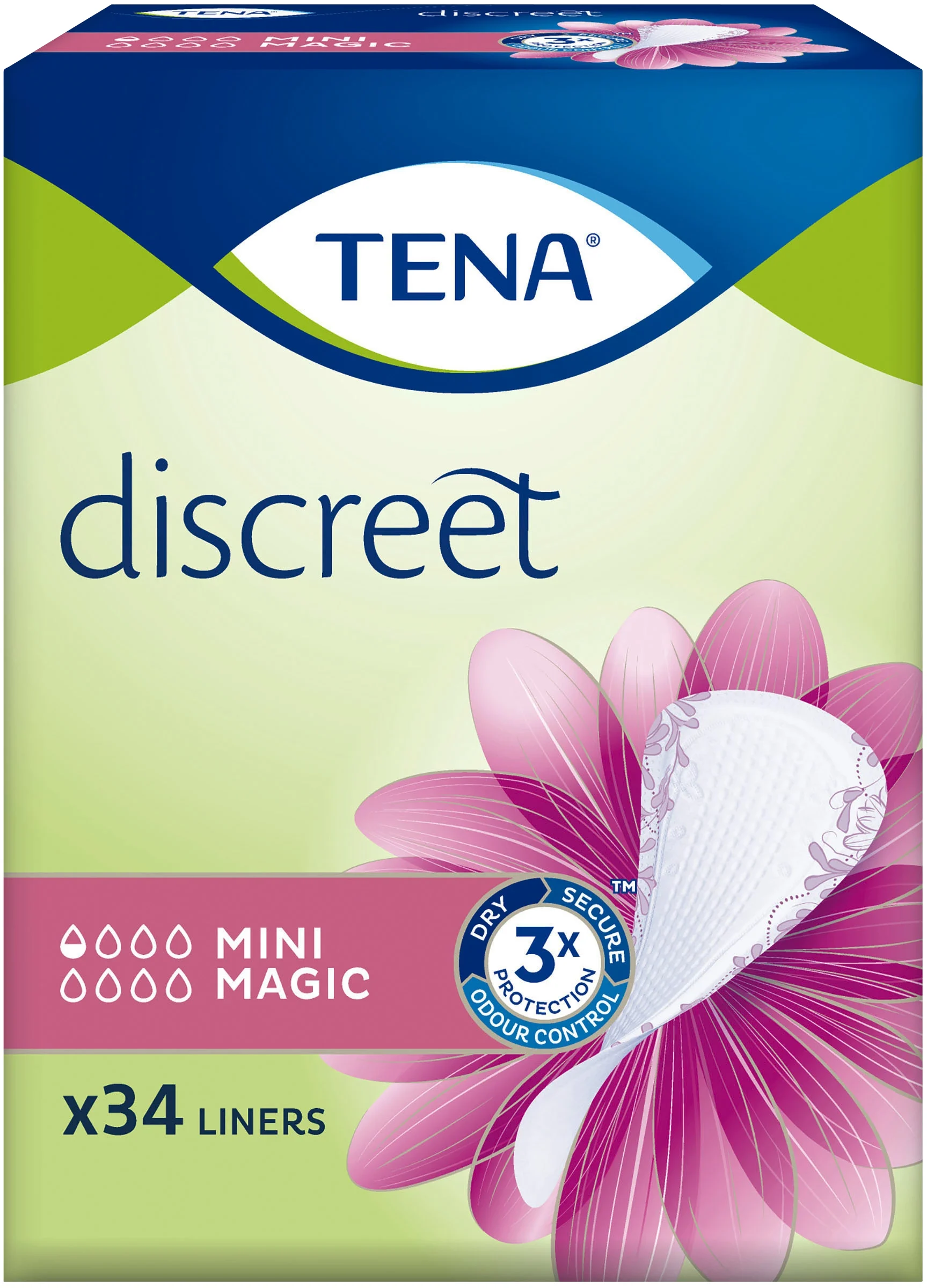 TENA Discreet Mini Magic 34 st från Tena – köp hos Apotek Hjärtat