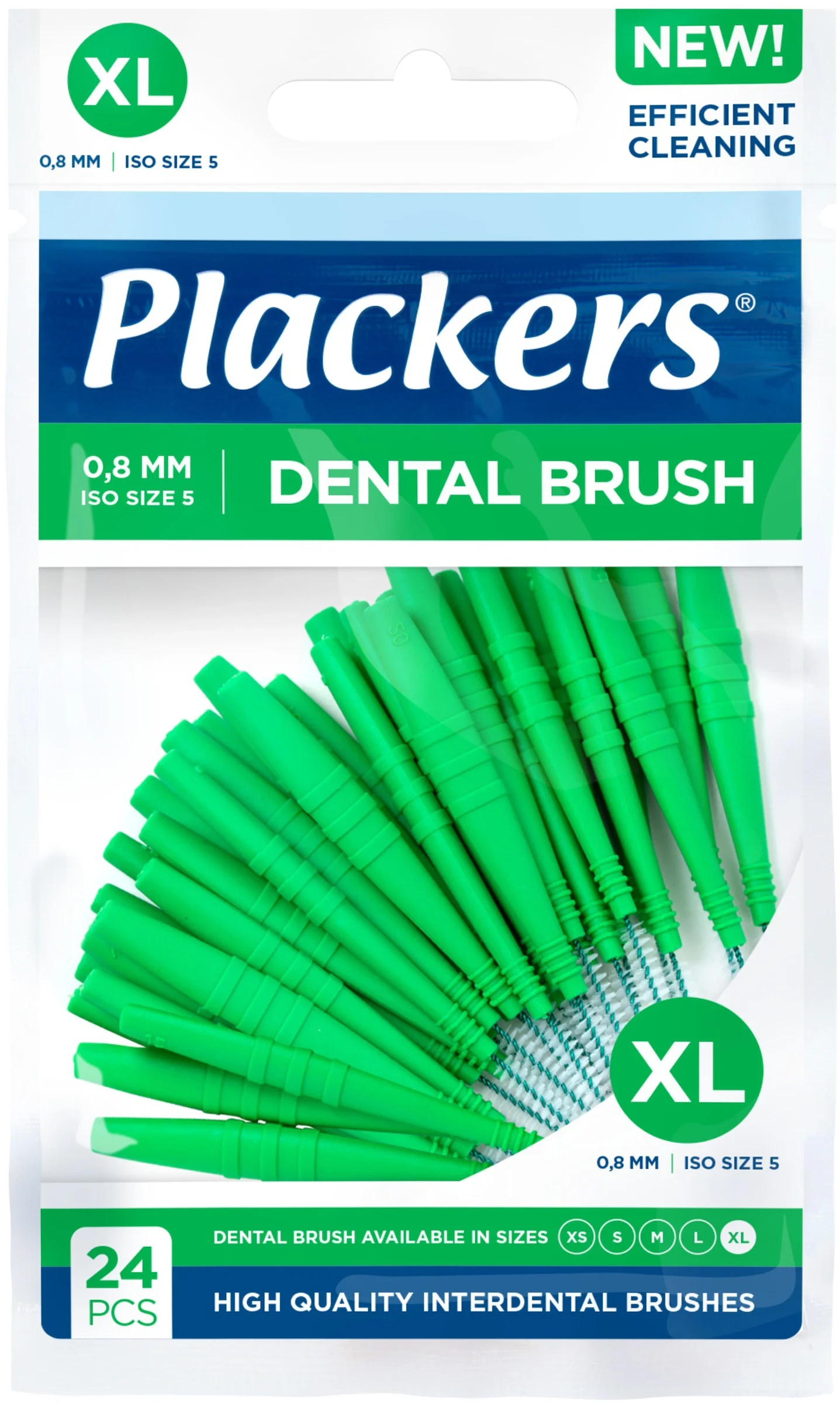 Plackers Dental Brush XL 0,8 mm 24 st från Plackers – köp hos Apotek Hjärtat