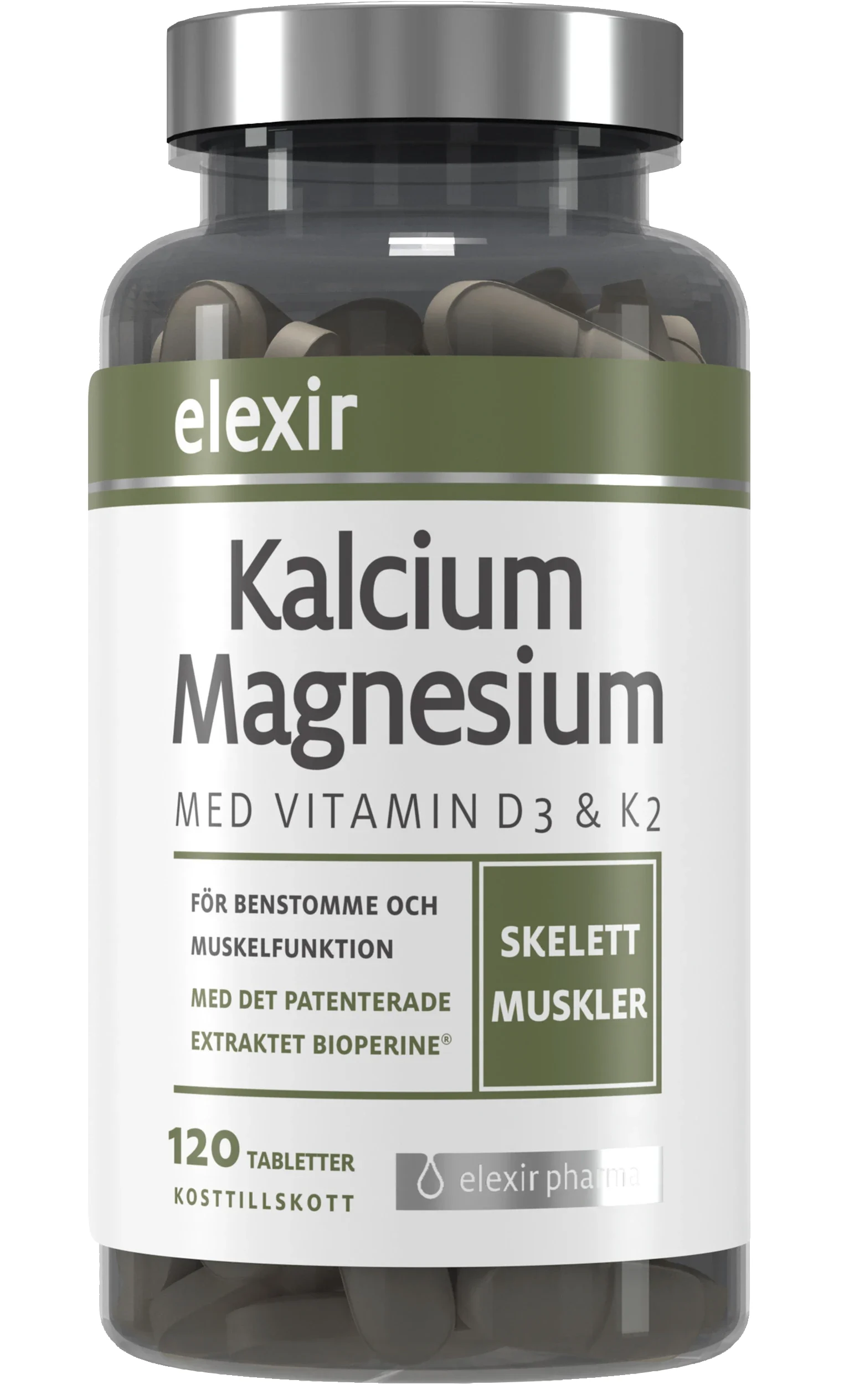 Elexir Pharma Kalcium Magnesium 120 tabletter från Elexir Pharma – köp hos Apotek Hjärtat