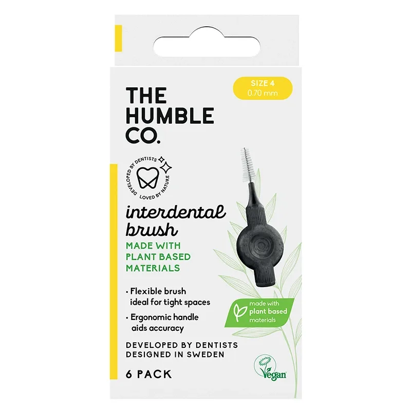 The Humble Co. Plant Based Mellanrumsborste 6-pack 0,70 mm Size 4 från The Humble Co. – köp hos Apotek Hjärtat