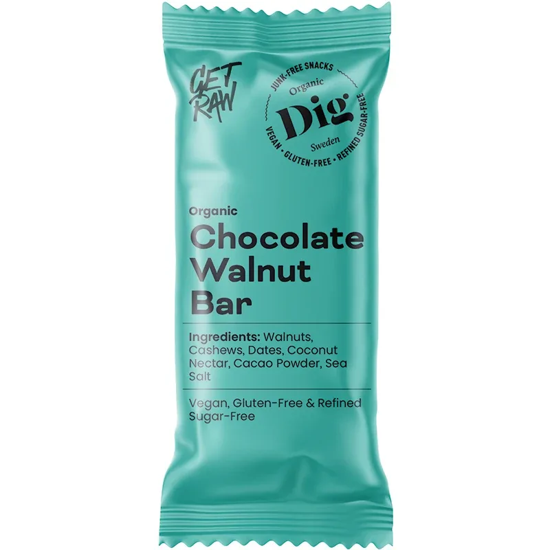 Dig Chocolate & Walnut Bar 42 g från Dig – köp hos Apotek Hjärtat