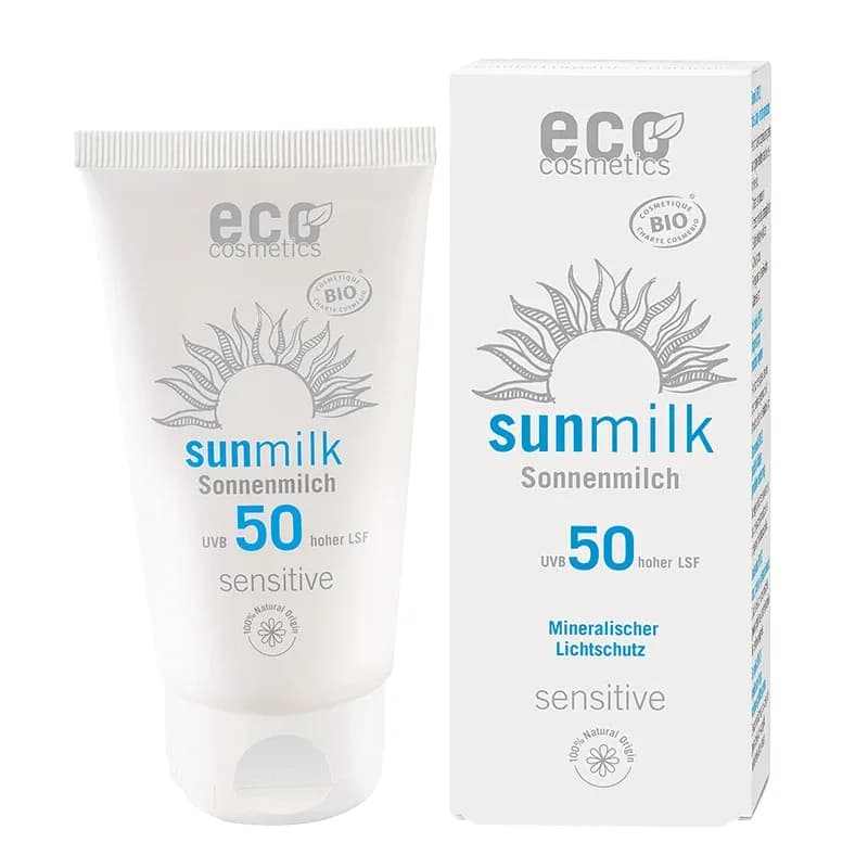Eco Cosmetics Sun Milk Sensitive SPF 50, 75 ml från Eco Cosmetics – köp hos Apotek Hjärtat
