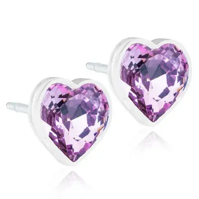 Blomdahl Örhängen Heart Light Amethyst 6 mm från Blomdahl – köp hos Apotek Hjärtat