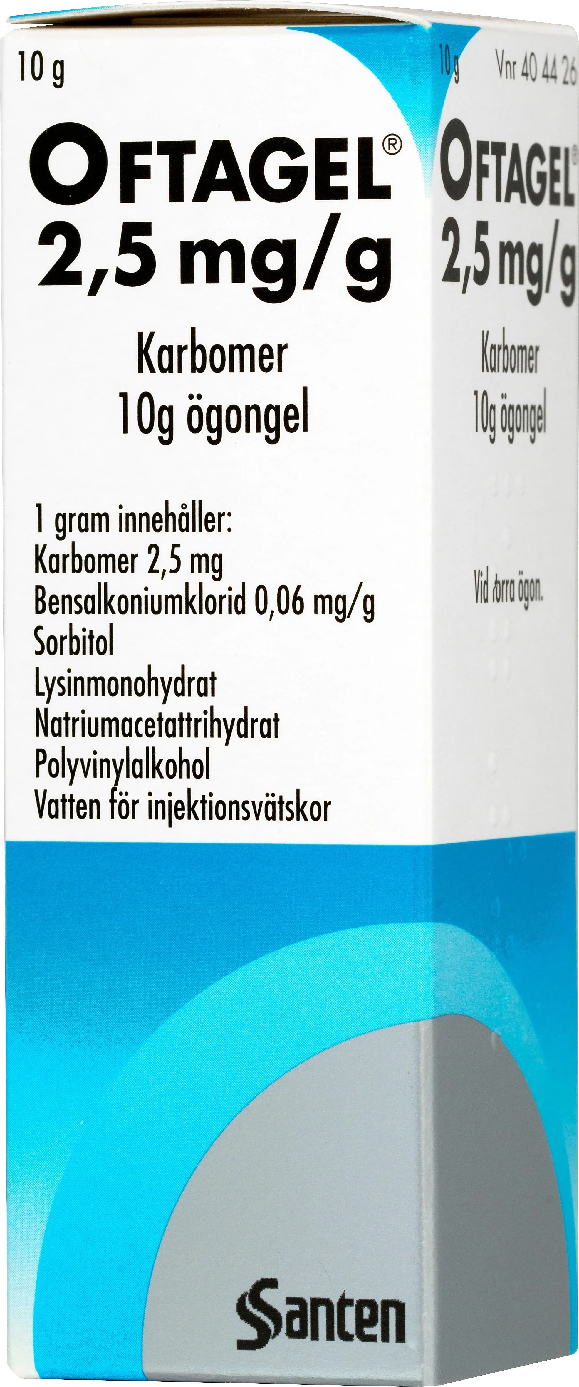 Oftagel ögongel 2,5 mg/g 10 g från Oftagel – köp hos Apotek Hjärtat