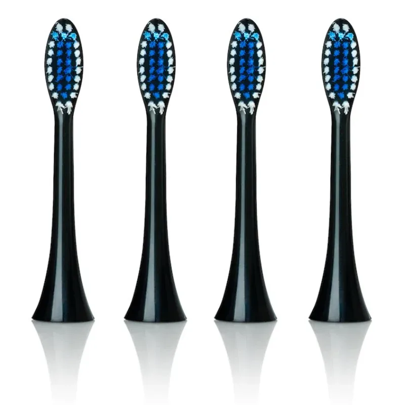 Beconfident Sonic Regular Tandborsthuvud Svart 4-pack från Beconfident – köp hos Apotek Hjärtat