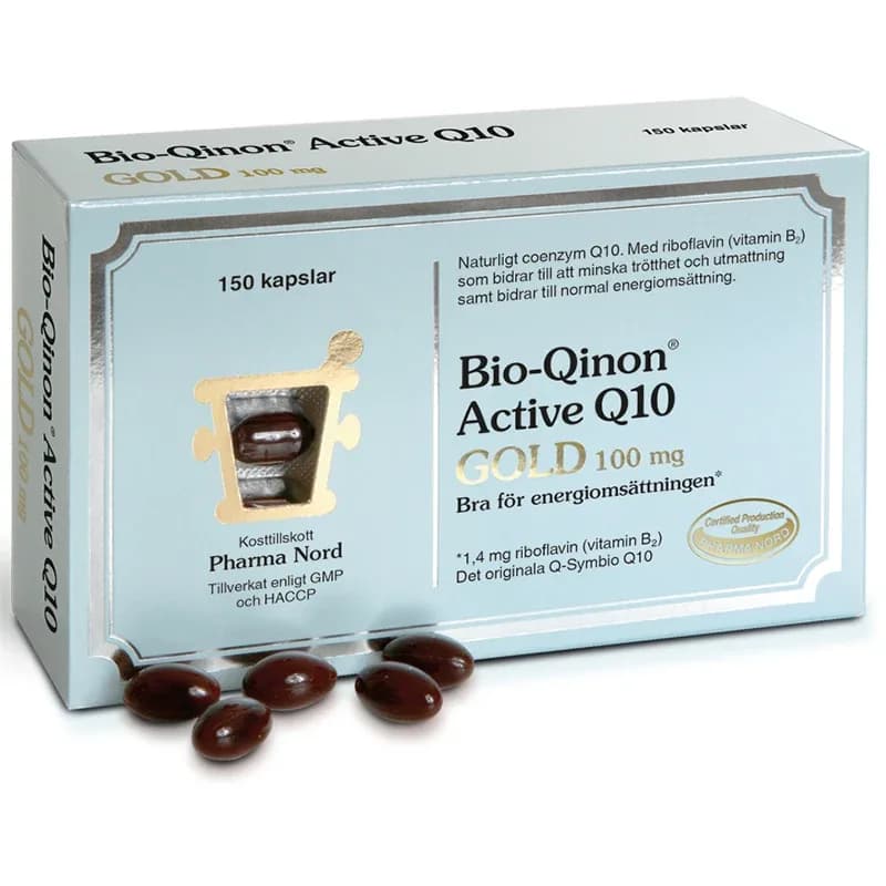 Pharma Nord Bio-Qinon Active Q10 Gold 100mg 150 st från Pharma Nord – köp hos Apotek Hjärtat