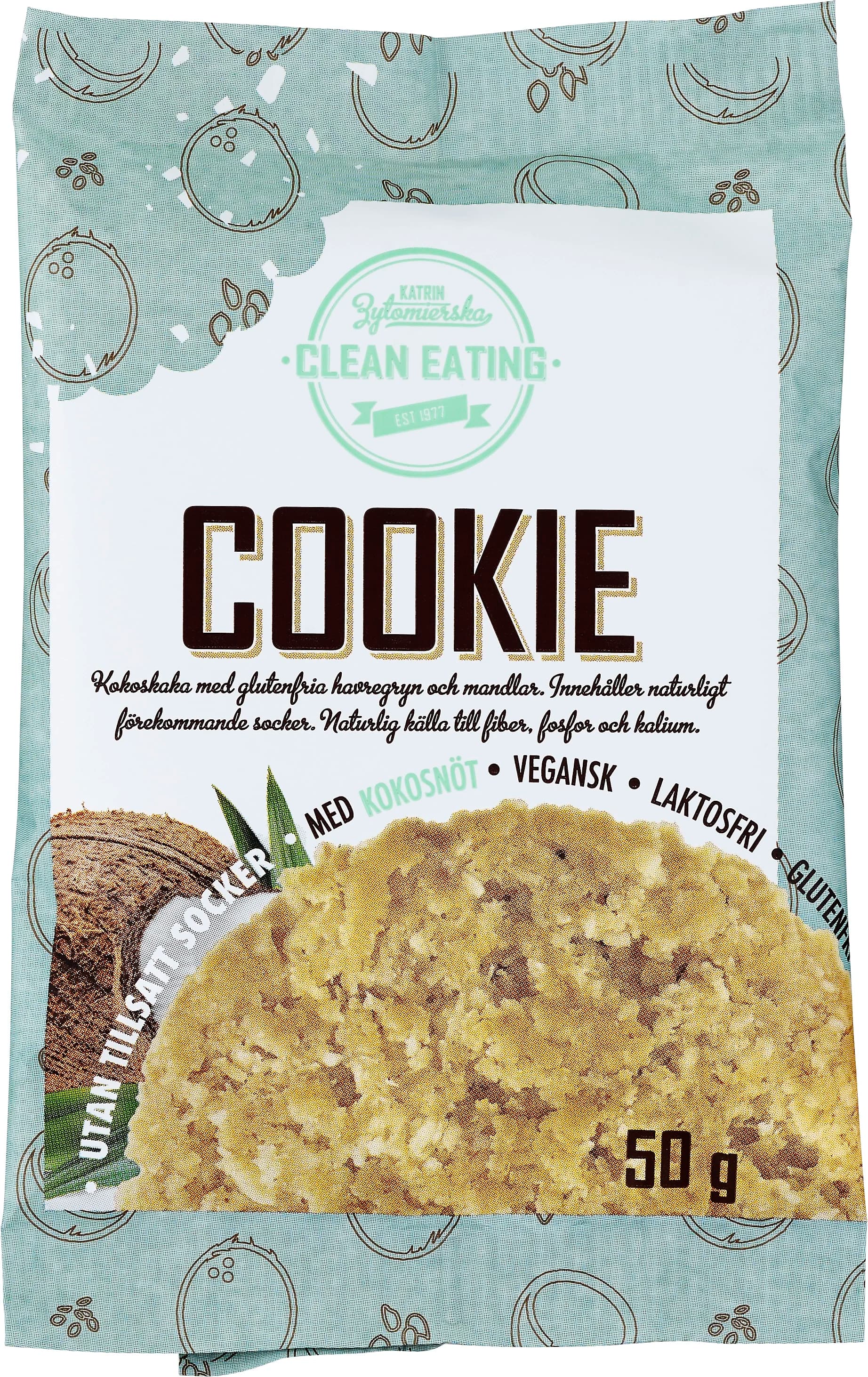 Clean Eating Cookie Kokosnöt 50 g från Clean Eating – köp hos Apotek Hjärtat
