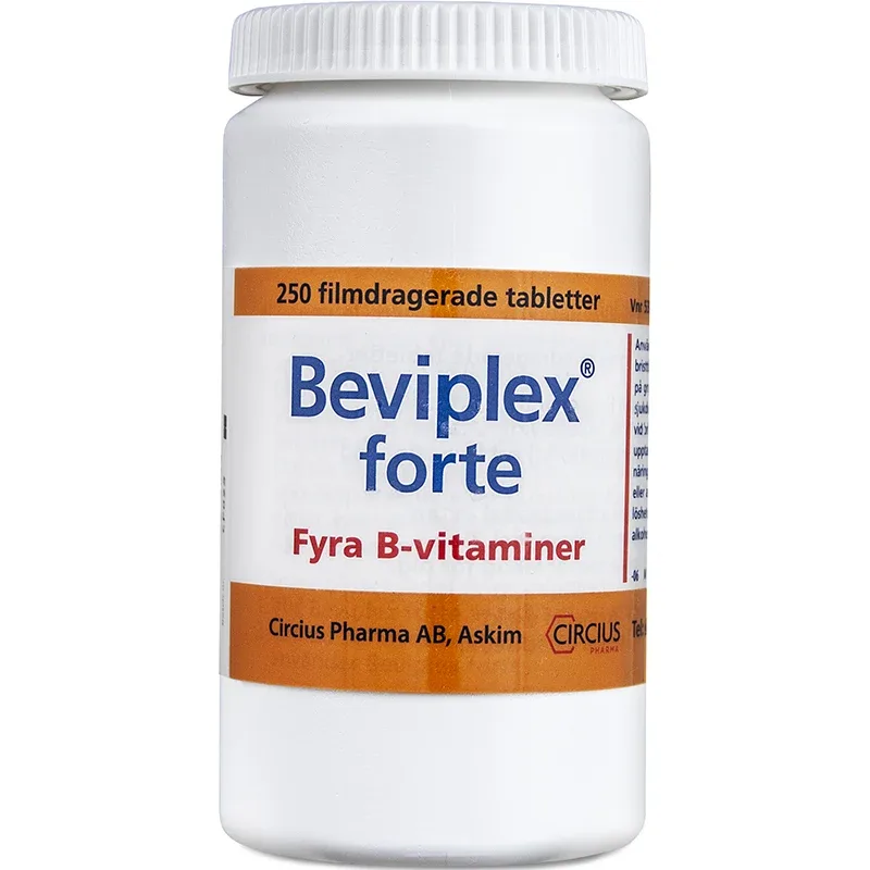 Beviplex forte filmdragerad tablett 250 st från Beviplex – köp hos Apotek Hjärtat