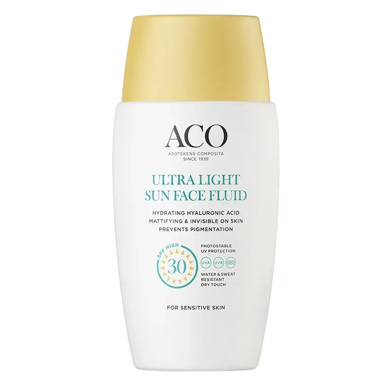 ACO Ultra Light Sun Face Fluid SPF 30, 40 ml från ACO – köp hos Apotek Hjärtat