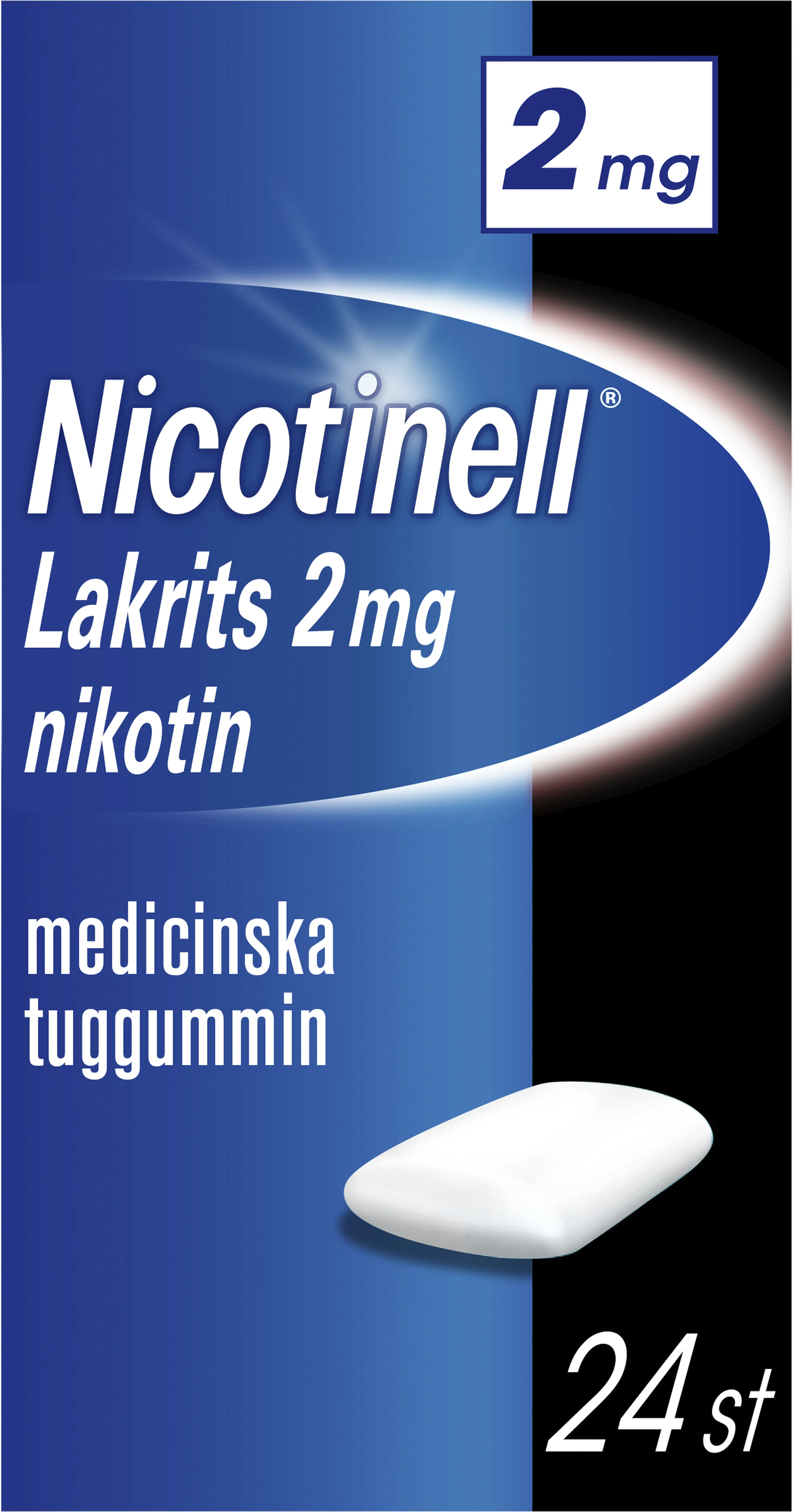 Nicotinell Lakrits Medicinskt tuggummi från Nicotinell – köp hos Apotek Hjärtat