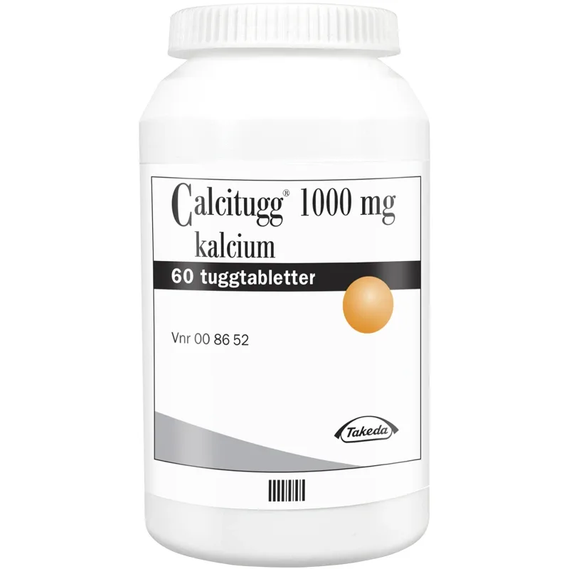 Calcitugg tuggtablett 1000 mg 60 st från Calcitugg – köp hos Apotek Hjärtat