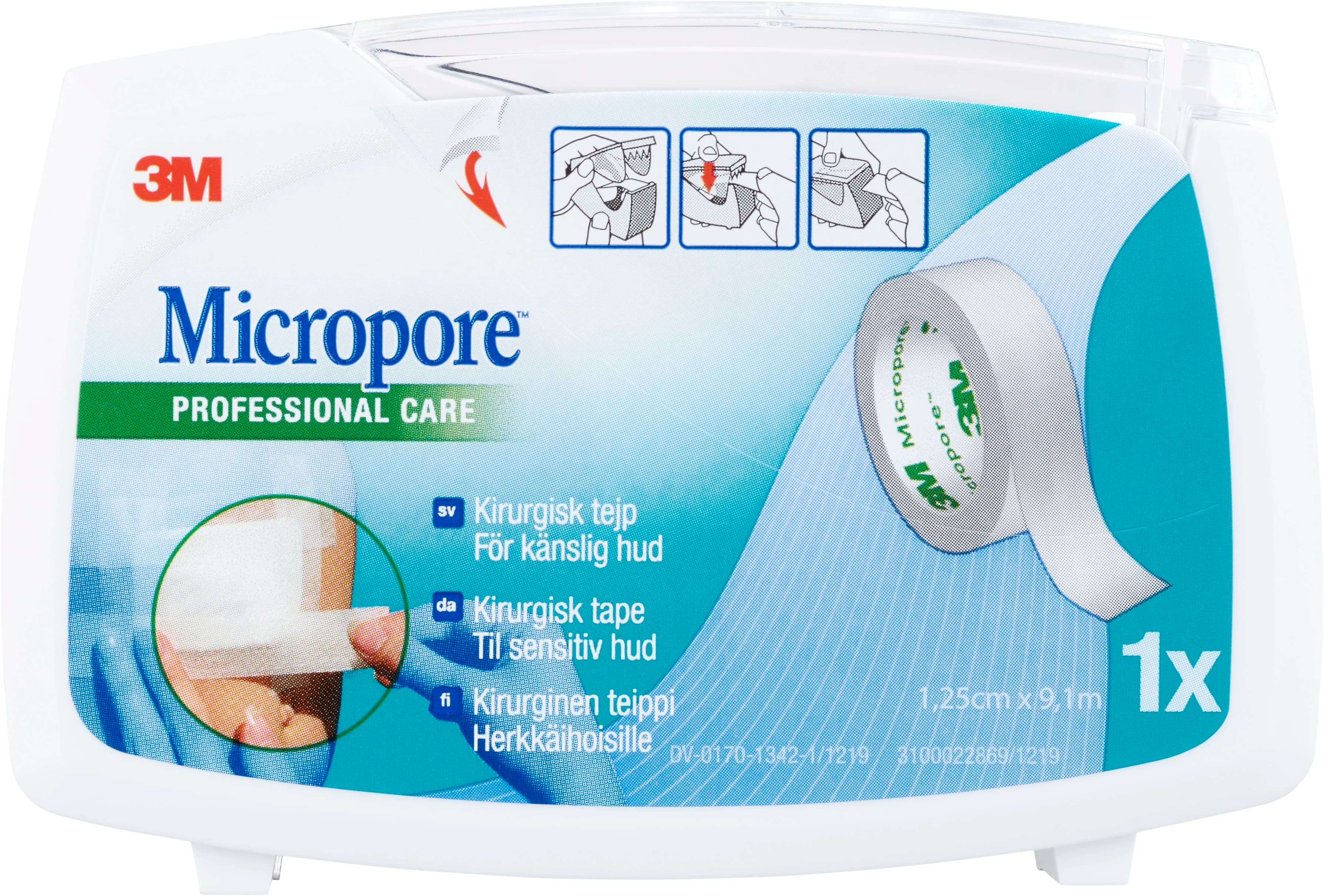 Micropore kirurgtejp vit 9,1 m x 1,25 cm 1 st från Micropore – köp hos Apotek Hjärtat