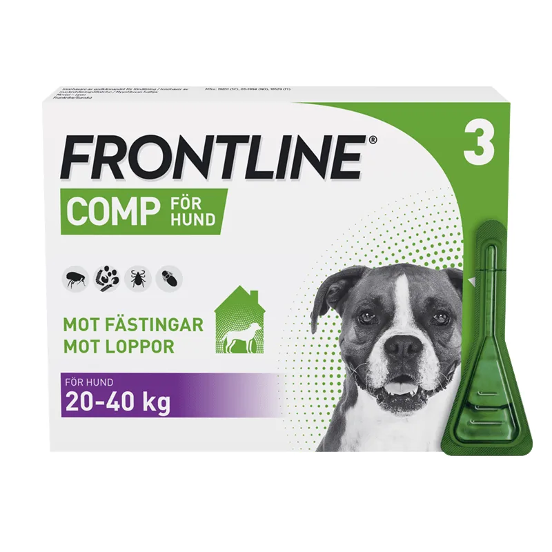 Frontline Comp Spot-on lösning för stor hund 268 mg/241,2 mg 3 x 2,68 ml från Frontline – köp hos Apotek Hjärtat