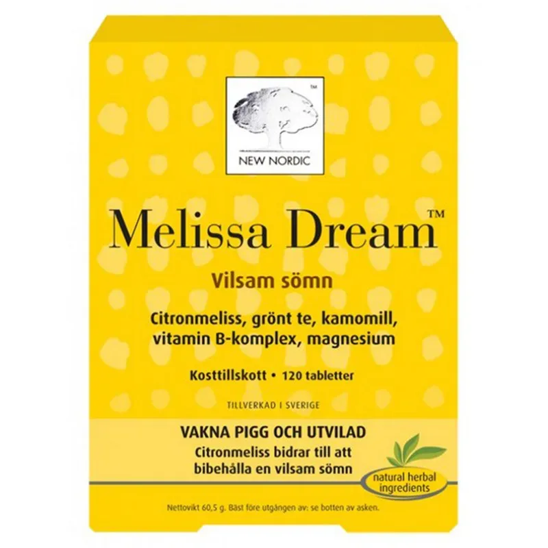 New Nordic Melissa Dream 120 st från New Nordic - köp hos Apotek Hjärtat