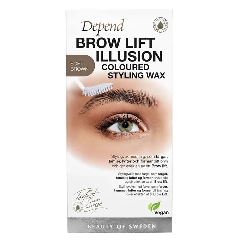 Depend Perfect Eye Brow Illusion Wax Soft Brown från Depend – köp hos Apotek Hjärtat