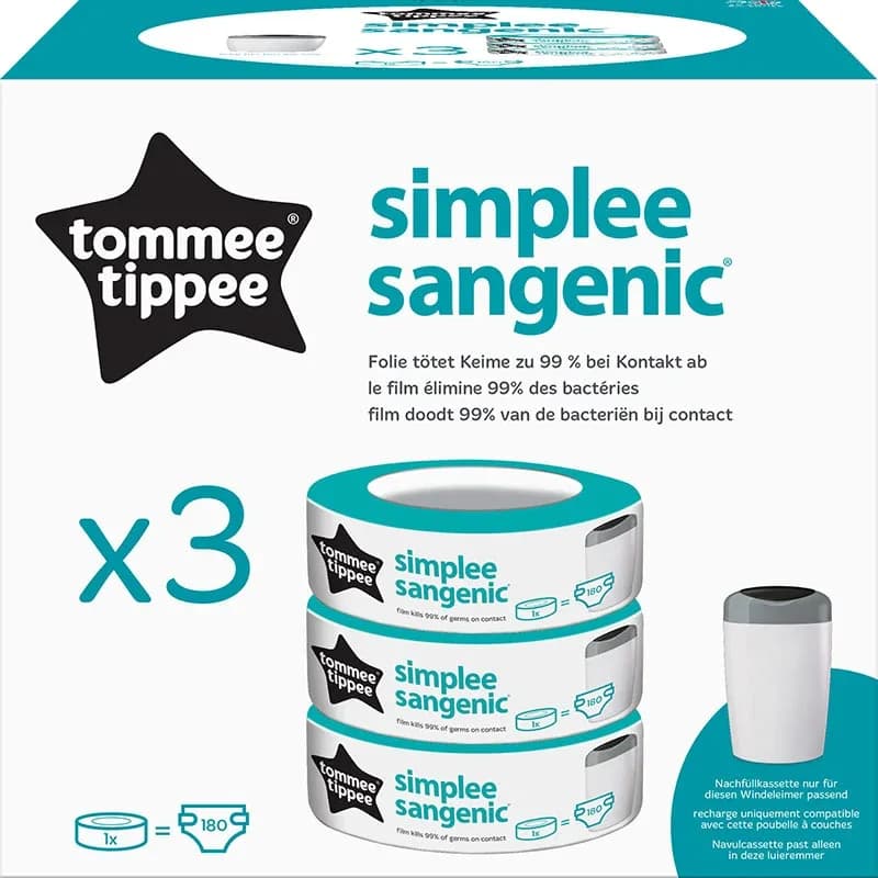 Tommee Tippee Simplee Sangenic Refill 3-pack från Tommee Tippee – köp hos Apotek Hjärtat