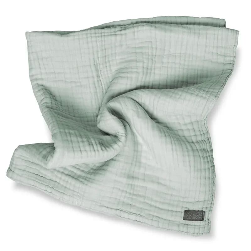 Vinter & Bloom Filt Layered Muslin EKO Sage Green 100x80cm från Vinter & Bloom – köp hos Apotek Hjärtat