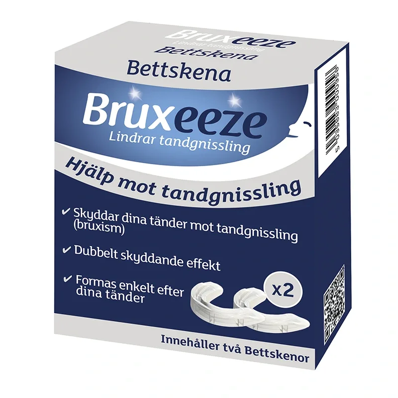 Bruxeeze Night Guard Bettskena vid tandgnissling 2st från Bruxeeze – köp hos Apotek Hjärtat