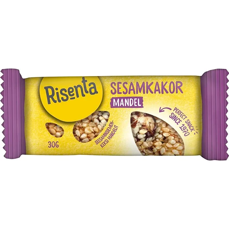 Risenta Sesamkakor Mandel 30 g från Risenta – köp hos Apotek Hjärtat