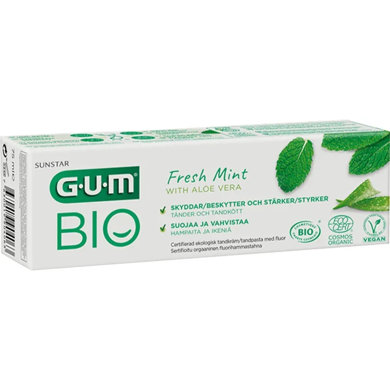 GUM BIO Fluortandkräm från GUM – köp hos Apotek Hjärtat