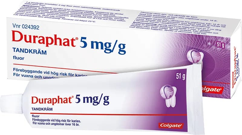 Duraphat tandkräm 5 mg/g 51 g från Duraphat – köp hos Apotek Hjärtat