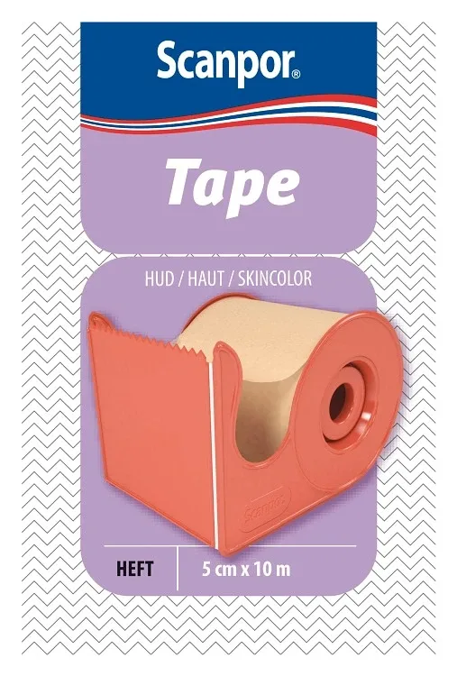 Scanpor Tape med hållare beige 5 cm x 10 m från Scanpor – köp hos Apotek Hjärtat