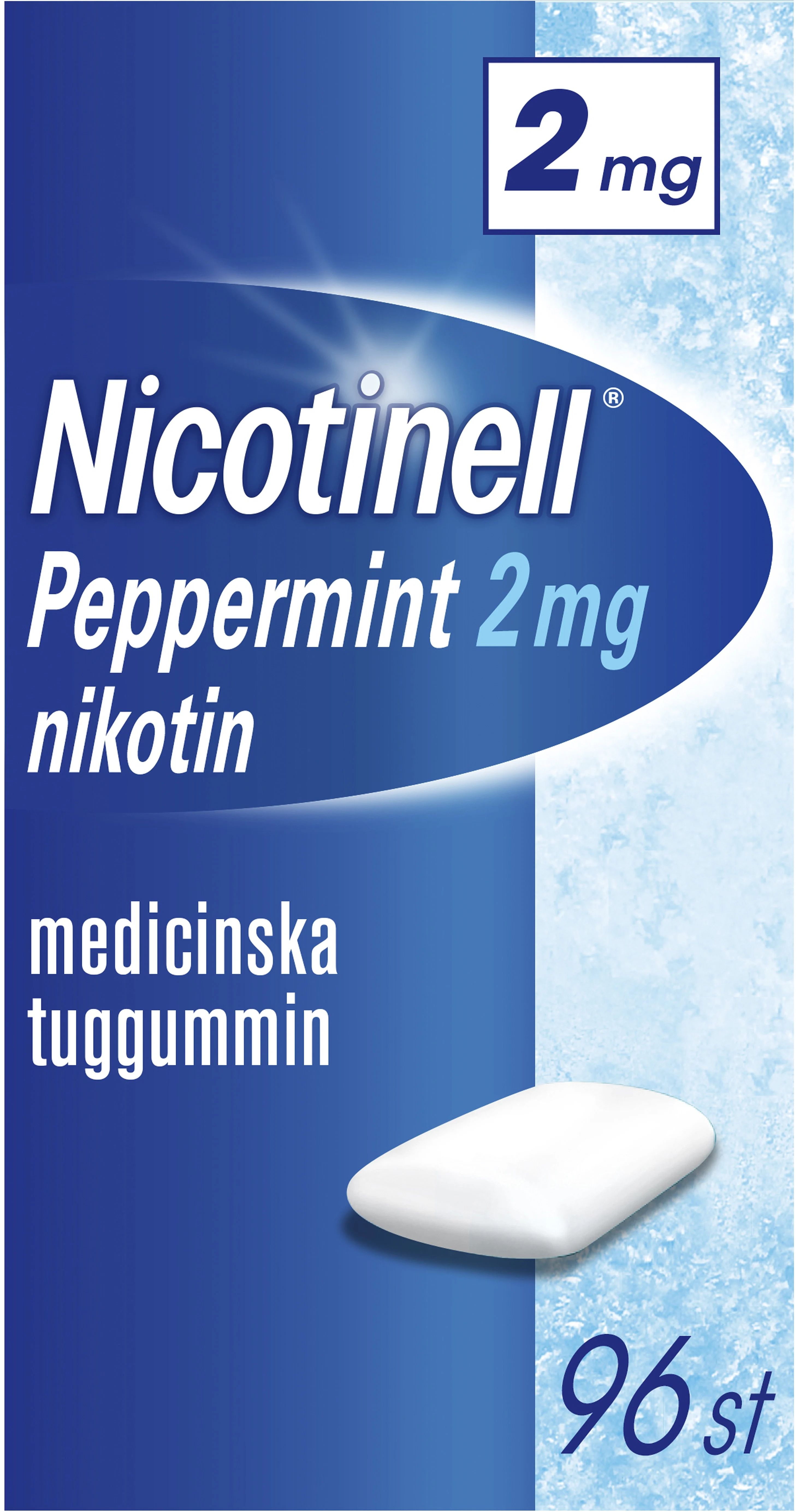 Nicotinell Peppermint Medicinskt tuggummi 2 mg 96 st från Nicotinell – köp hos Apotek Hjärtat