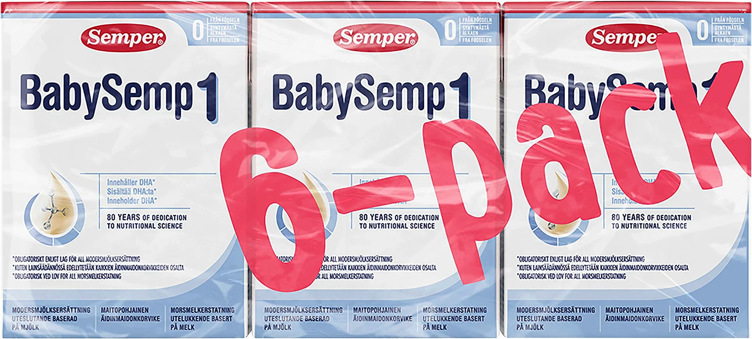 Semper BabySemp 1 Drickfärdig Modersmjölksersättning 6-pack från Semper – köp hos Apotek Hjärtat