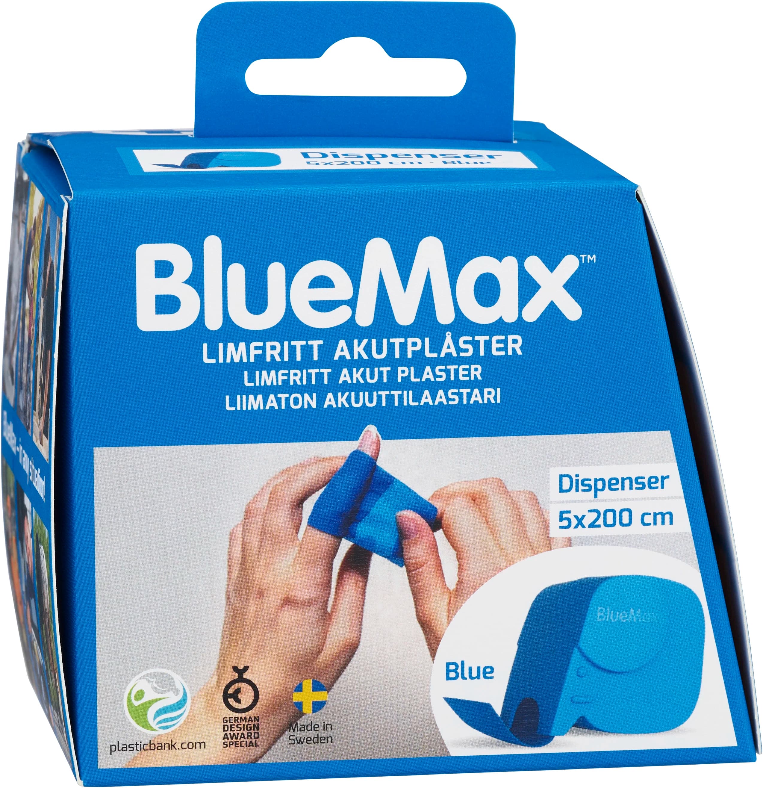 BlueMax-II Dispenser Limfritt Akutplåster 5cmx200cm 1st från BlueMax – köp hos Apotek Hjärtat