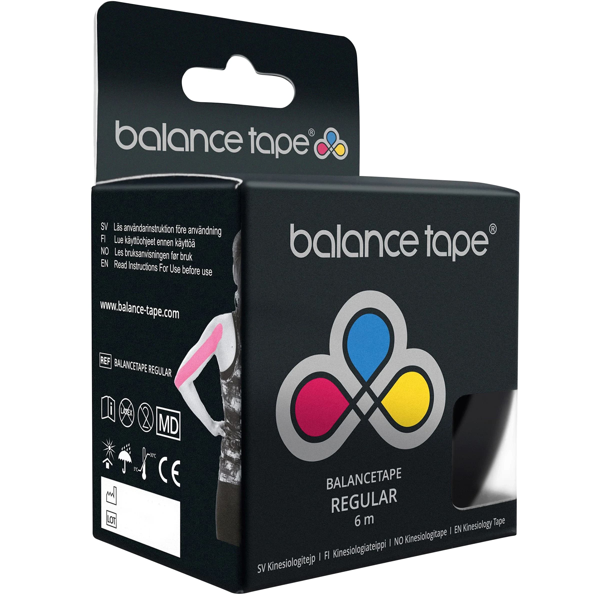 Hegu Kinesiologitejp Balance Tape Svart Rulle 5cm x 6m från Hegu – köp hos Apotek Hjärtat