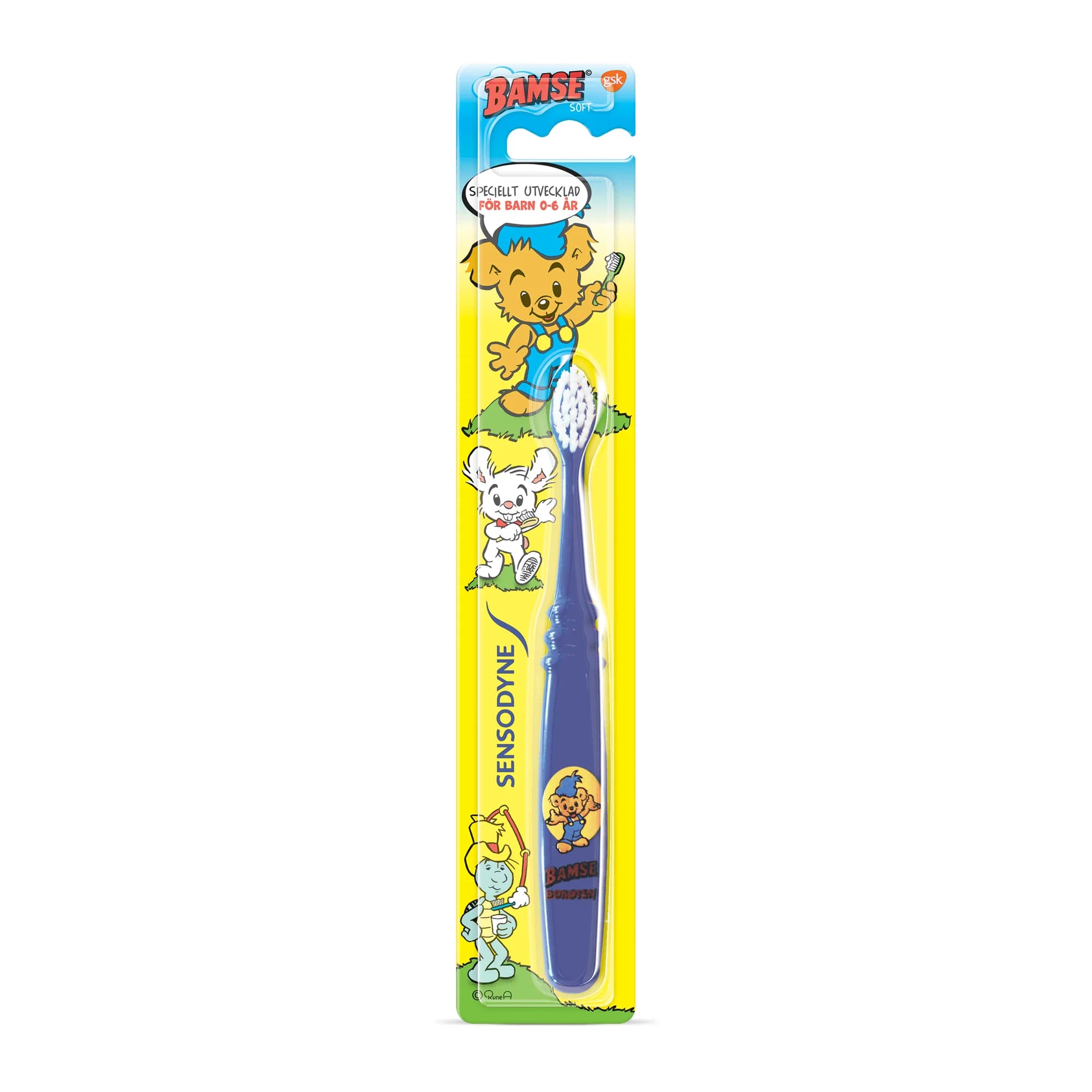 Sensodyne Bamse barntandborste mjuk 0-6 år 1 st från Sensodyne, Bamse – köp hos Apotek Hjärtat