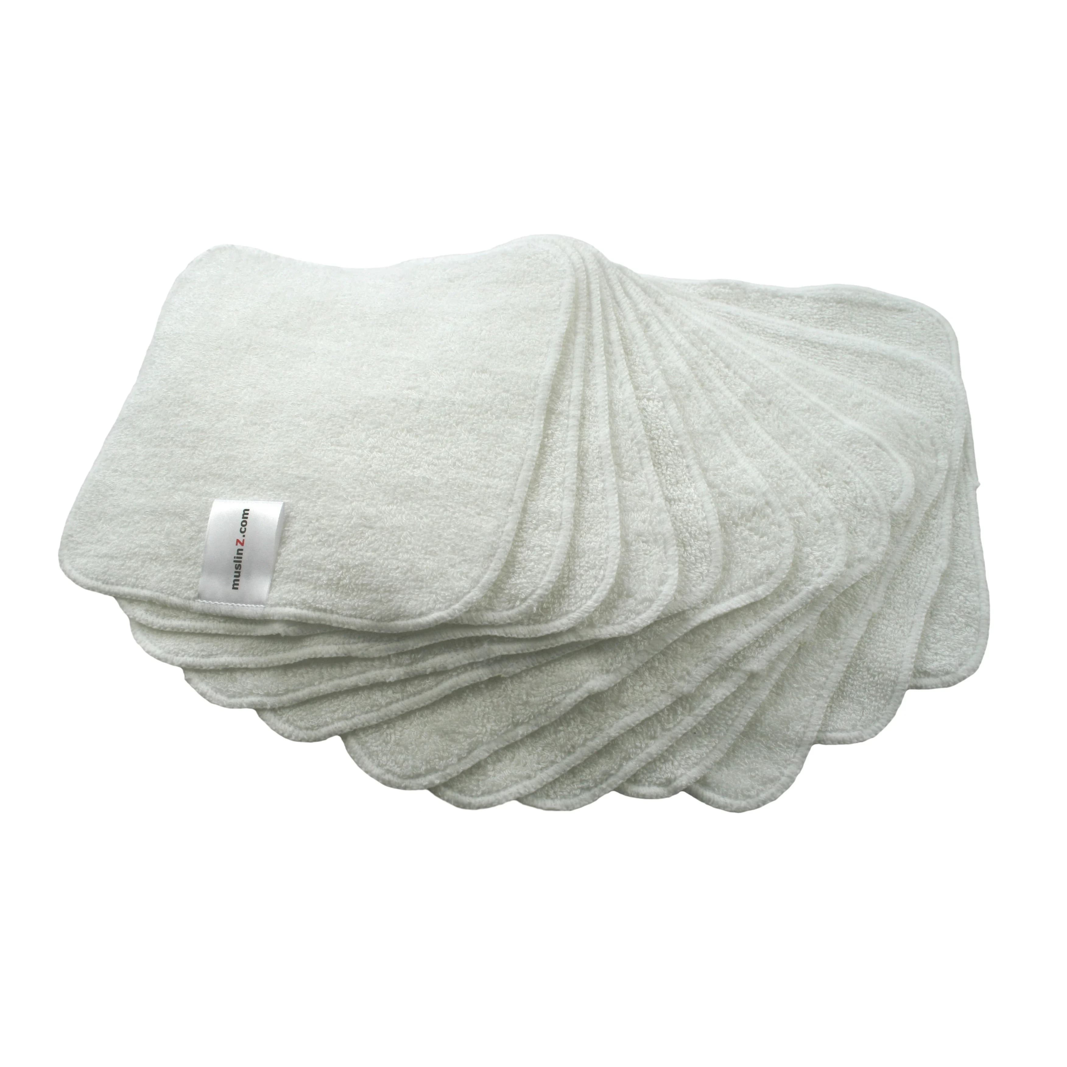 MuslinZ Bamboo Cotton Terry Wipes White 12-pack från MuslinZ – köp hos Apotek Hjärtat