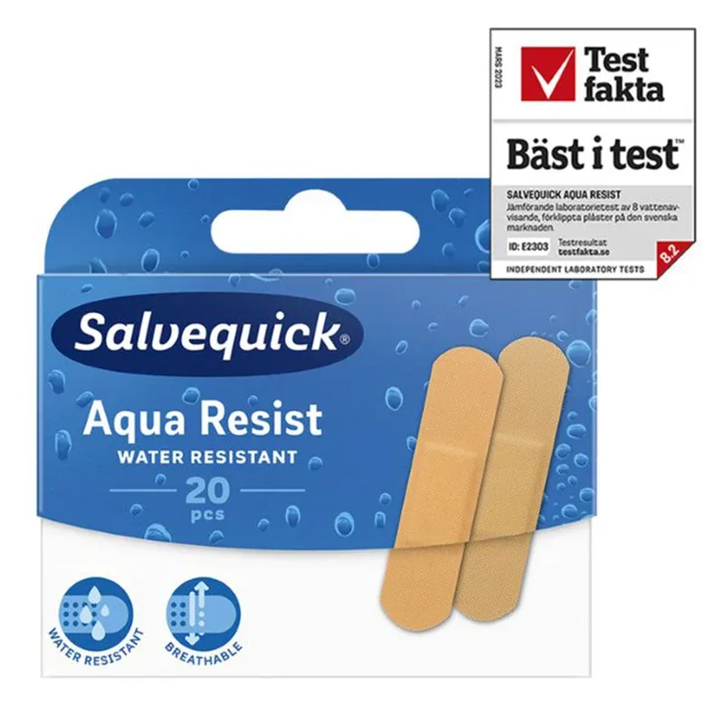 Salvequick Aqua Resist 20 st från Salvequick – köp hos Apotek Hjärtat
