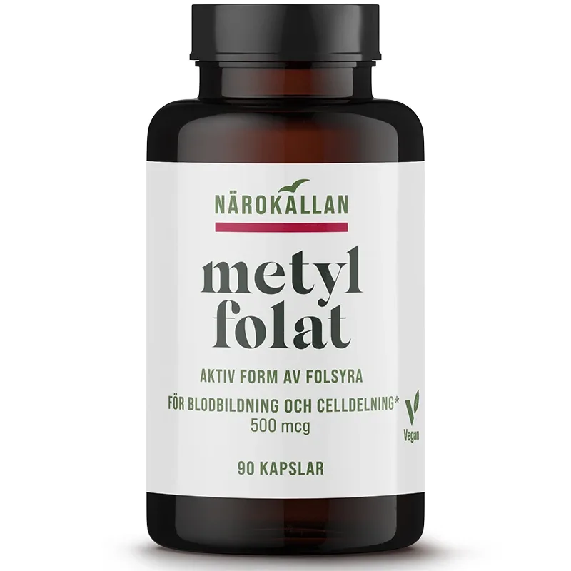 Närokällan Metylfolat 90 kapslar från Närokällan – köp hos Apotek Hjärtat