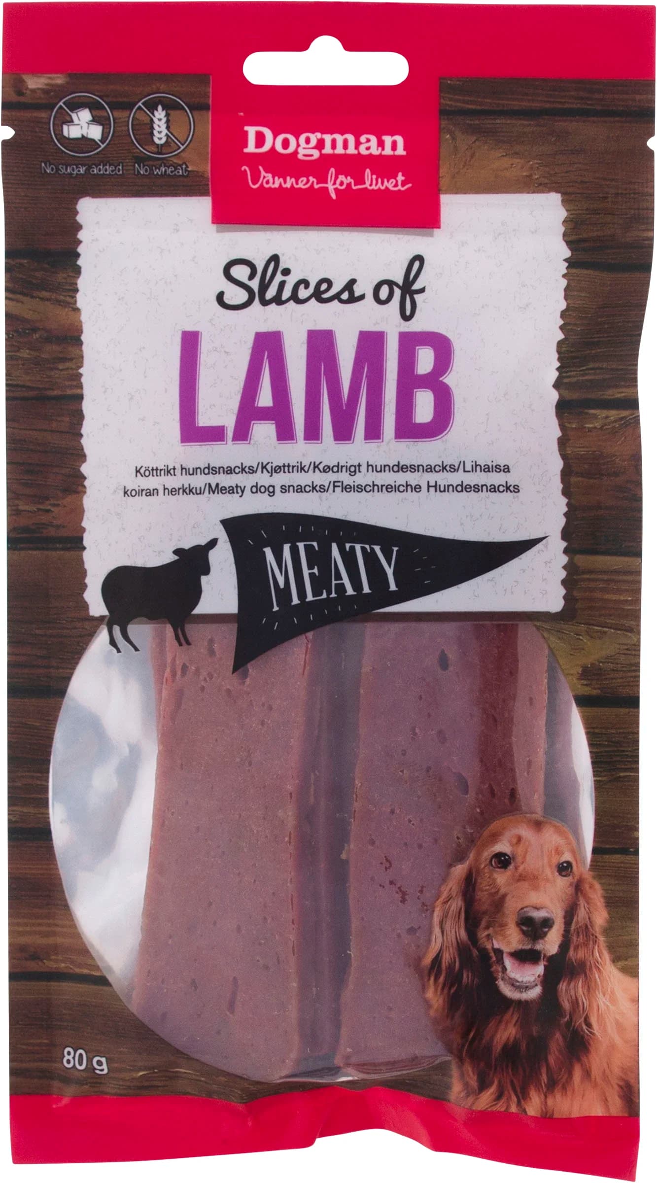 Dogman Slices of Lamb 80 g från Dogman – köp hos Apotek Hjärtat