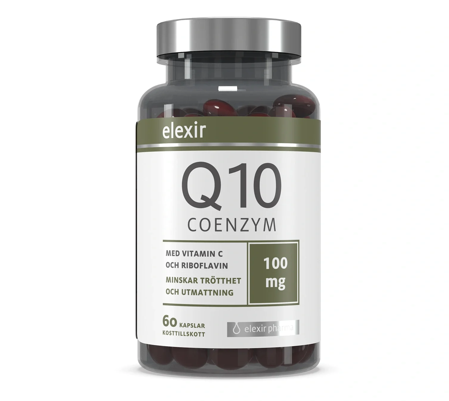 Elexir Pharma Coenzyme Q10 100 mg 60 kapslar från Elexir Pharma – köp hos Apotek Hjärtat