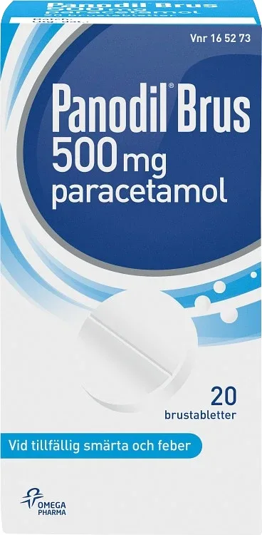 Panodil Brus brustablett 500 mg 20 st från Panodil – köp hos Apotek Hjärtat