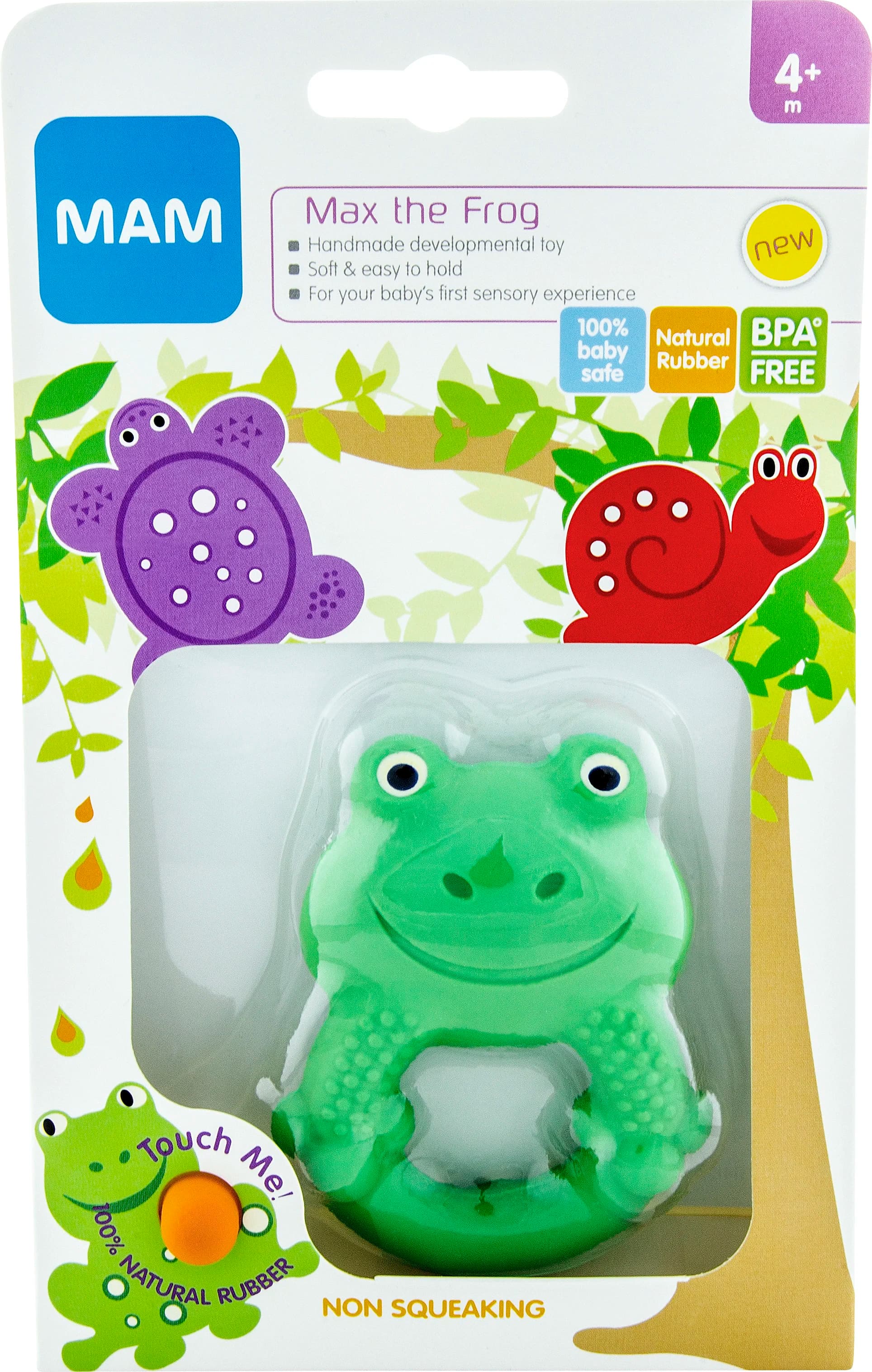 MAM Friends, Max the Frog bitring 4 mån+ från MAM – köp hos Apotek Hjärtat