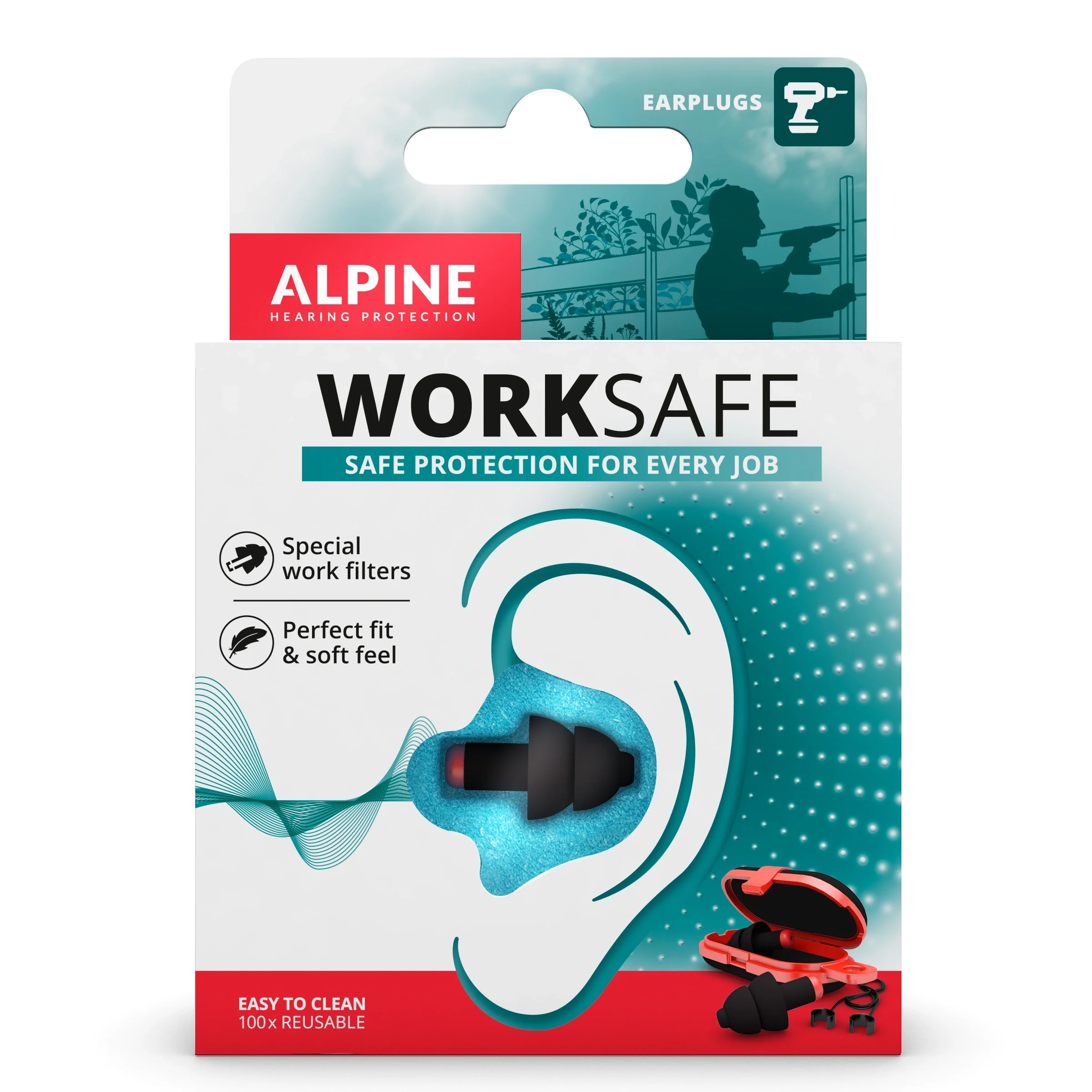 Alpine WorkSafe Earplugs 1 par från Alpine – köp hos Apotek Hjärtat