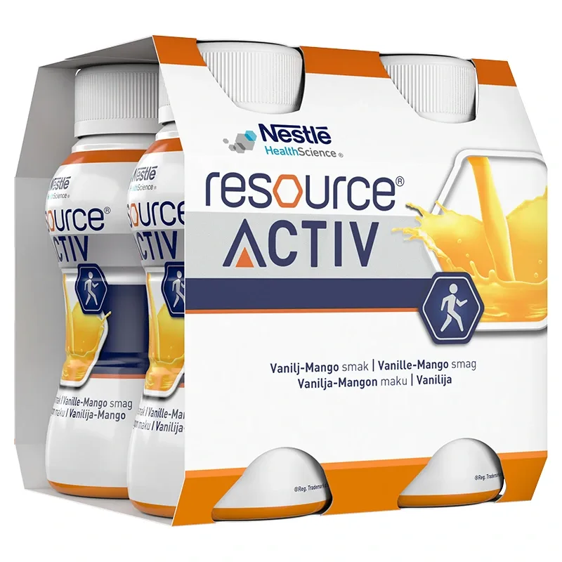 Resource Activ Vanilj/Mango 4 x 200 ml från Resource – köp hos Apotek Hjärtat